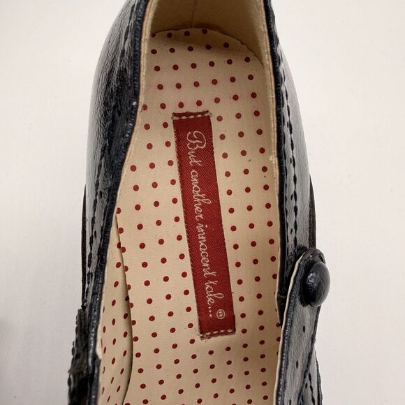 But Another Innocent Tale Shoes Womens 6.5 Blue Strap Heels Anthropologie BAIT - Picture 4 of 9